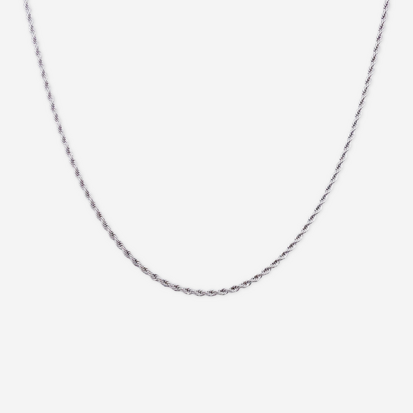 JUST ROPE CHAIN SILVER/55CM